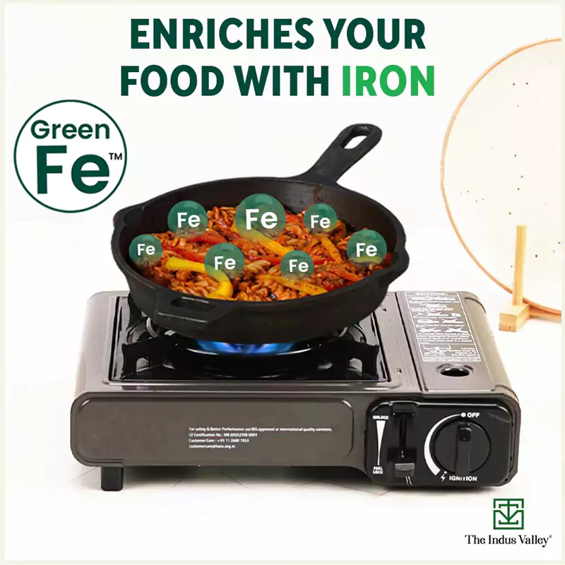 Super Smooth Cast Iron Fry Pan 1.3/1.7L, 100% Pure, Toxin-free,Pre-seasoned, Induction, Non-stick - Image 6